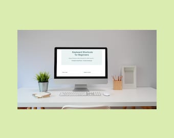 Skróty klawiaturowe dla początkujących | Windows i Mac | Ściągawka do nauki obsługi komputera do druku | Dorośli uczący się