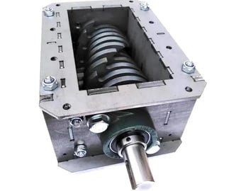 XL Shredder Crusher V2, Singleshaft 10 x 10mm Blades, CNC Ready DXF (Digital Download)