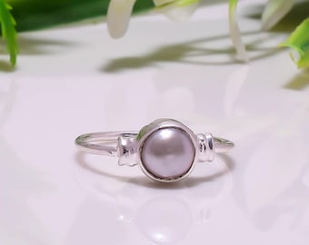 Sterlingzilveren ring parelmoer | Alle maten beschikbaar