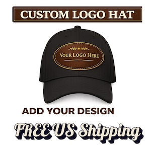 Gorra con parche de cuero personalizado, gorra con logotipo personalizado, gorra de papá con imagen de marca para empresas