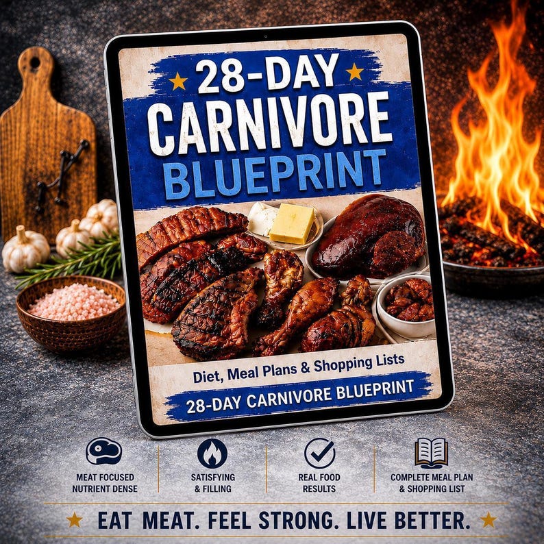 Carnivore Diet Plan Meal Prep Grocery Shopping List Printable Recipe Planner Weight Loss Guide Download Nutrition Program Keto Eating image 9