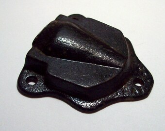 Vintage Black Cast Iron Wall Mount/Hanger - 2.5" x 2.5" - (1)