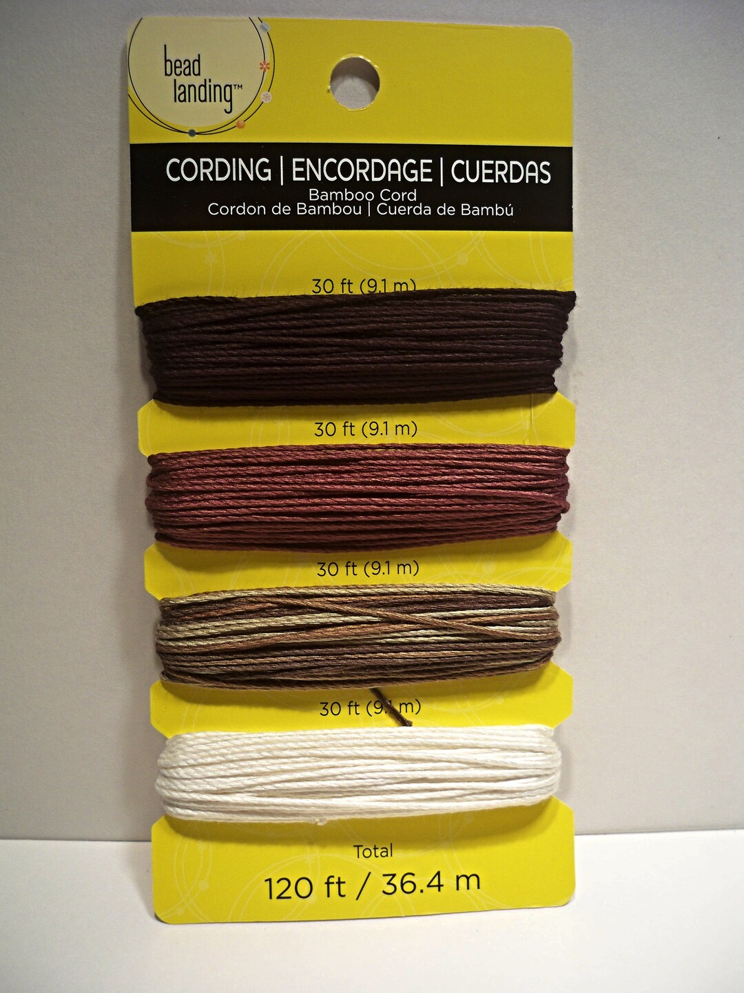 Bead Landing Bamboo Cording Earthtones 120 Ft Etsy