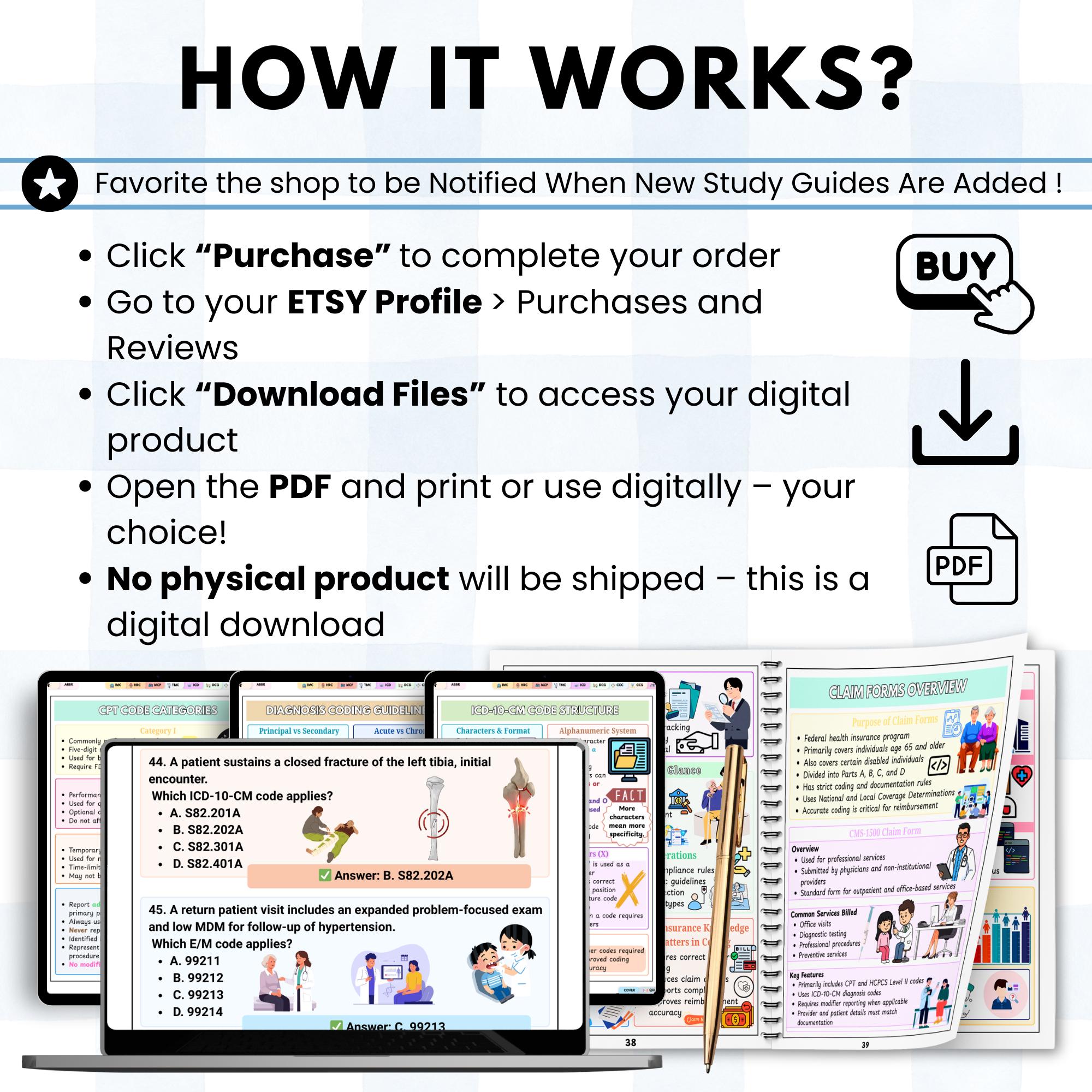 Medical Coding Study Guide & Cheat Sheet | Diagnosis and Procedure ...