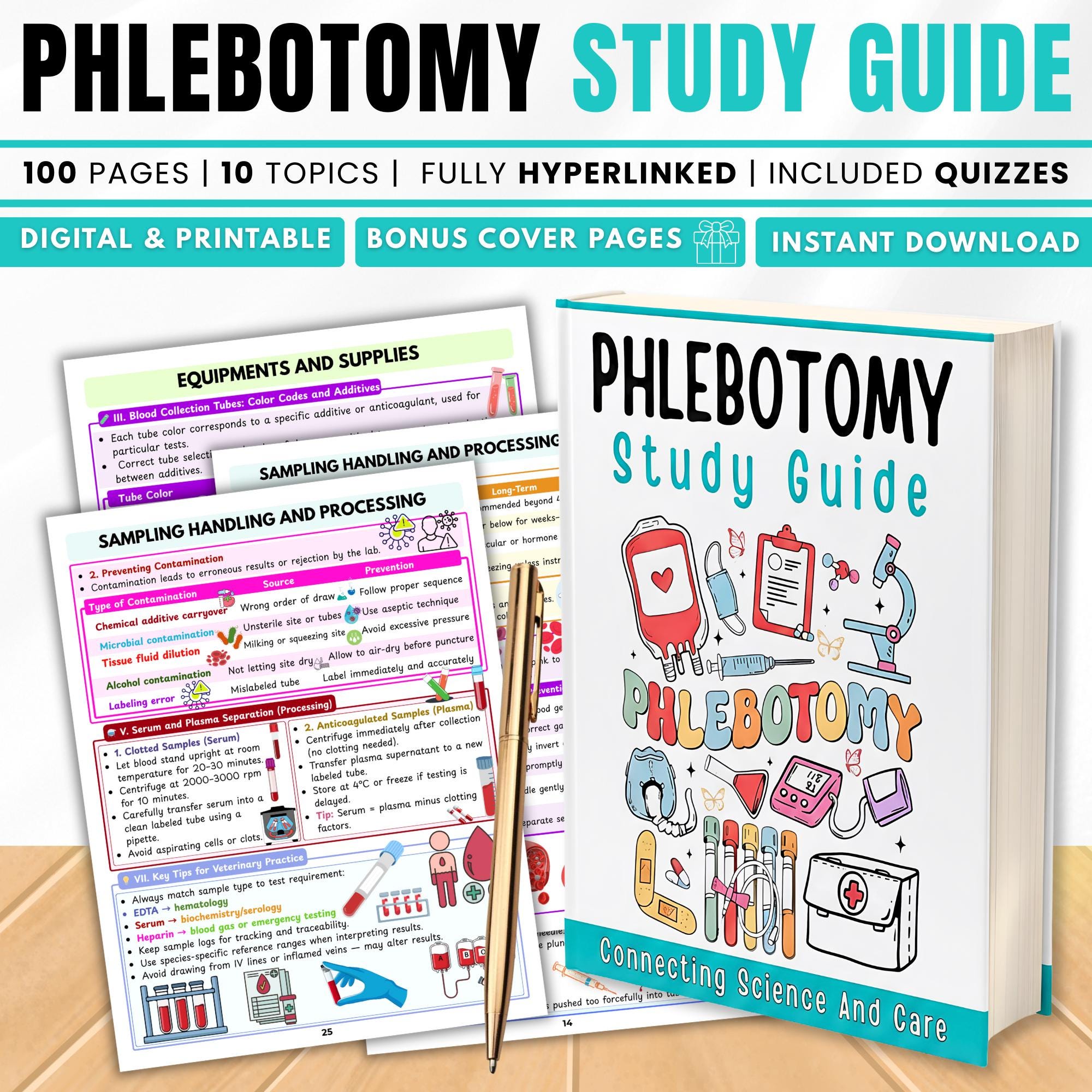Phlebotomy Notes Phlebotomy Study Guide PDF | Blood Draw & Nursing Study Aid | Lab ...