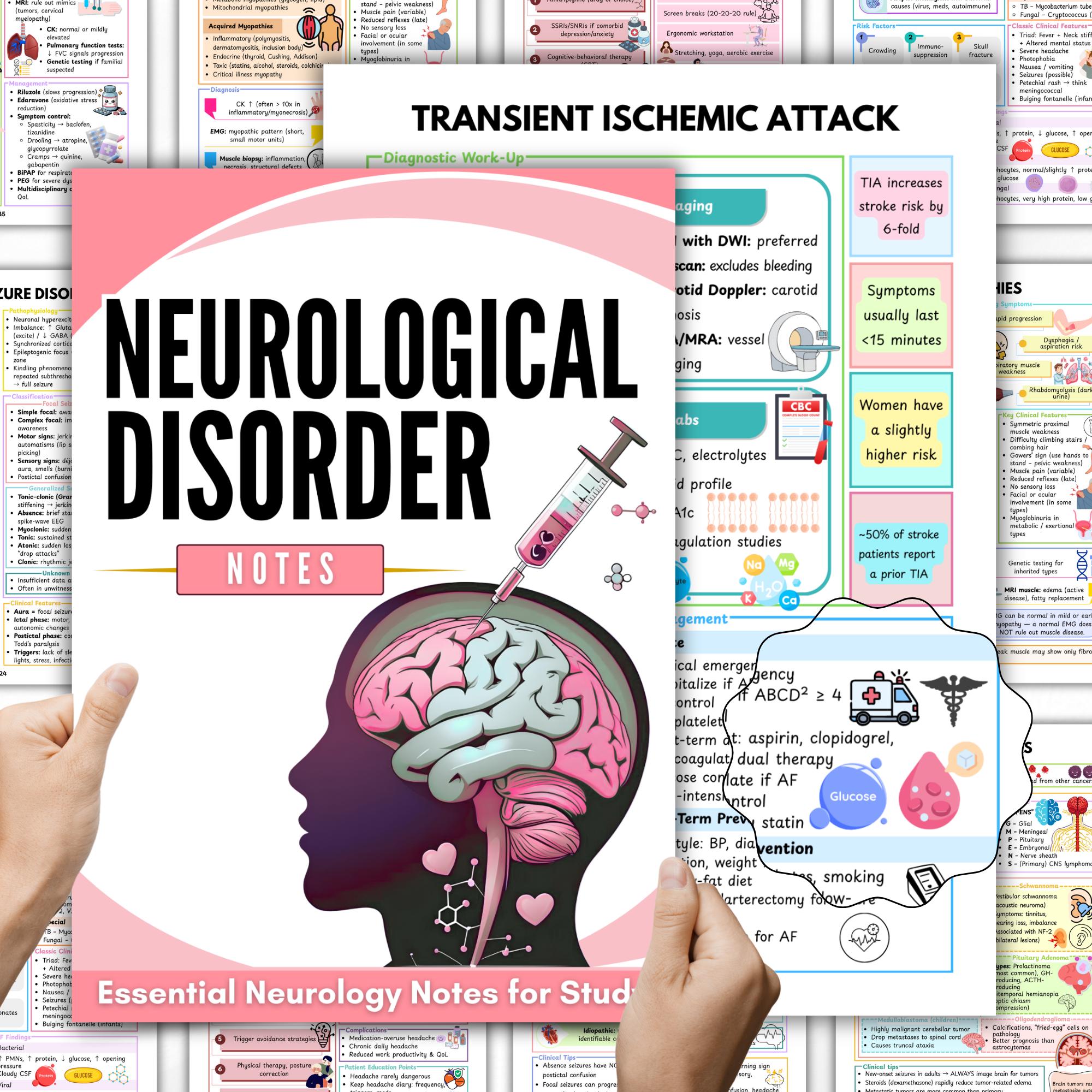 Neurology Study Guide for Nursing Students | Neurological Disorders ...