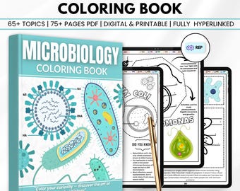 Målarbok för mikrobiologi | Studiehandledning för sjuksköterskeskolan | Utskrivbara mikrobiologidiagram | Resurs för sjuksköterskestudenter | Direktnedladdning