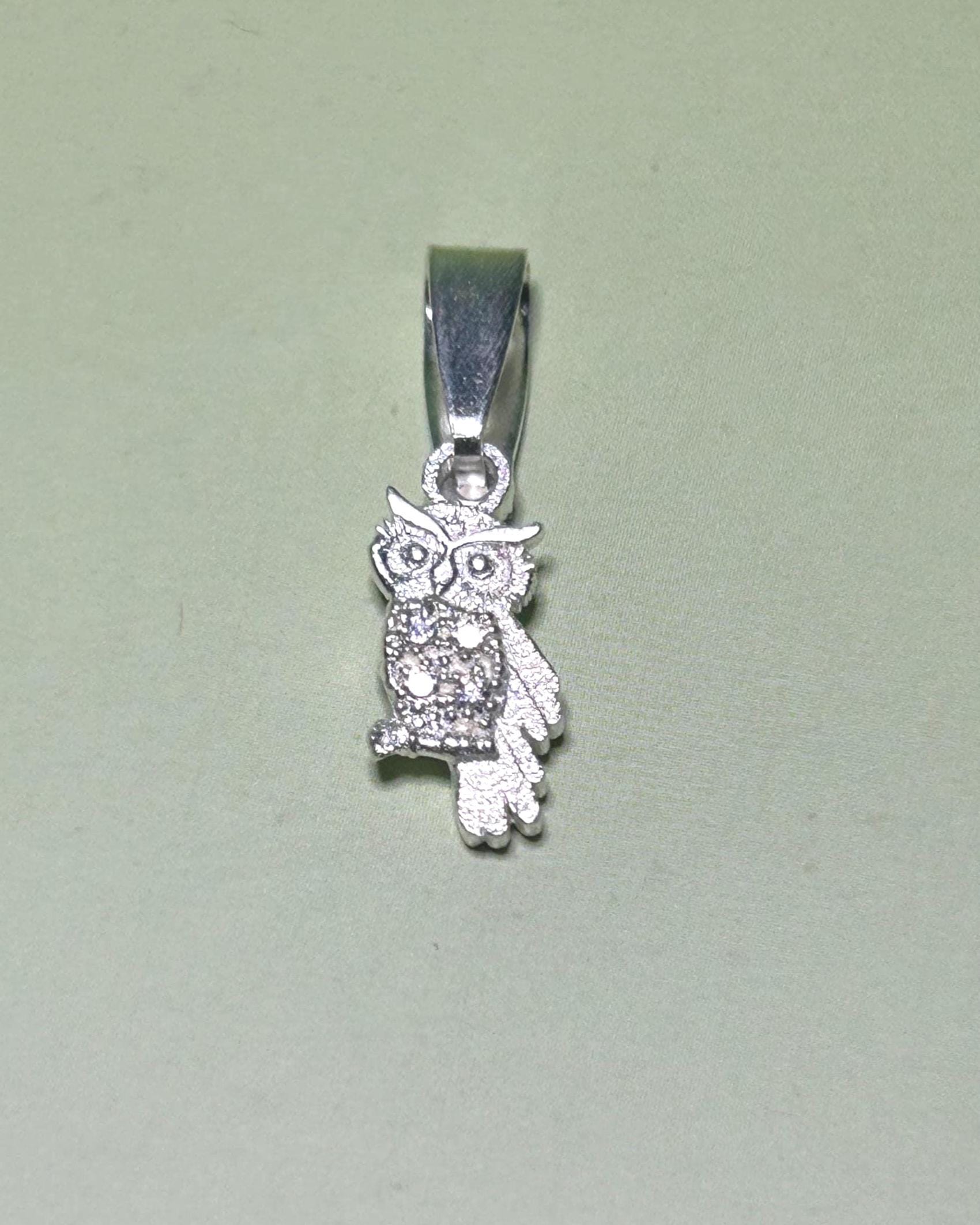 Sterling Silver Owl Pendant: Handmade Mexican Artisan Jewelry