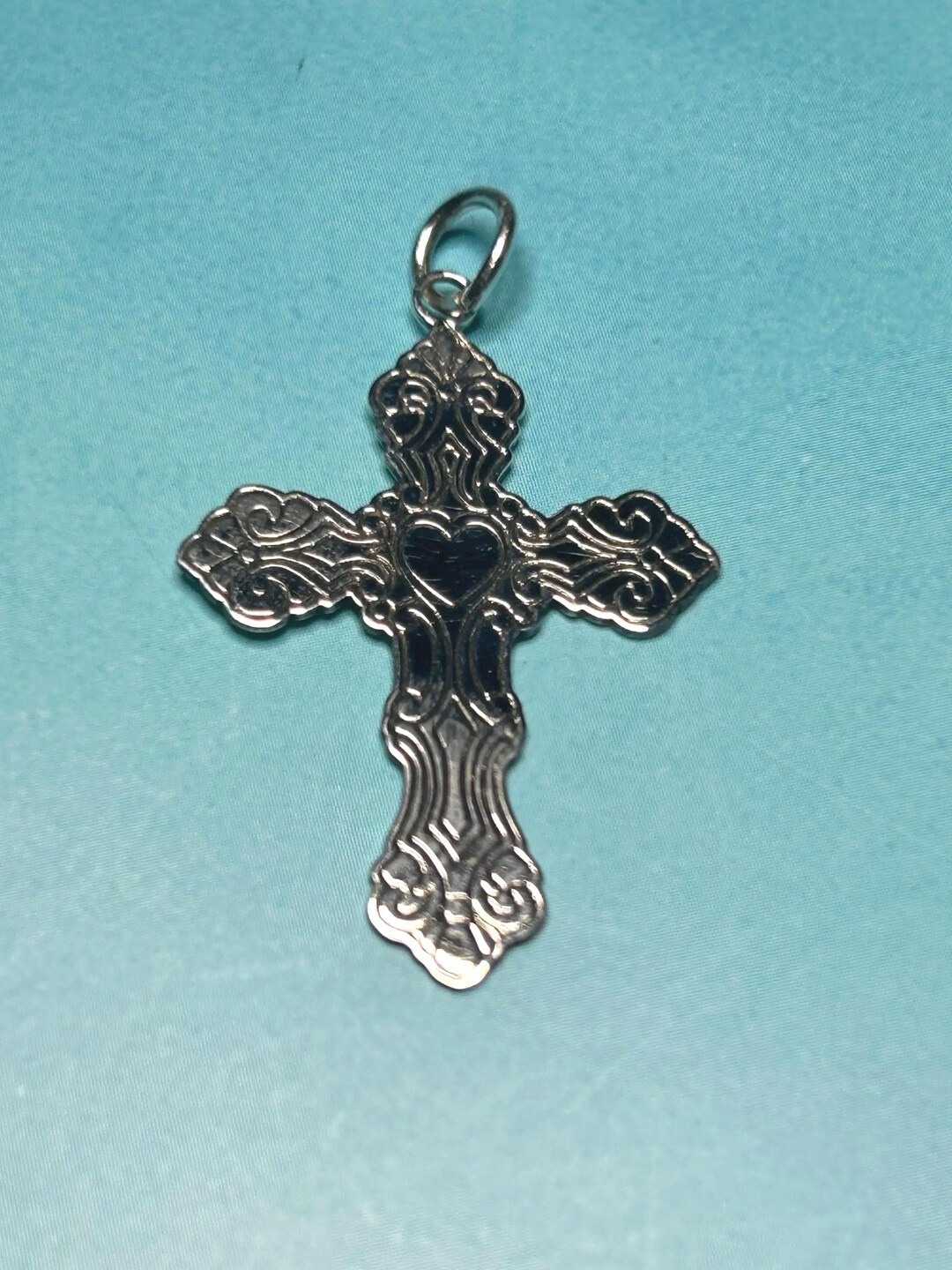 Handmade Sterling Silver Cross Pendant: Religious Unisex Jewelry - Etsy