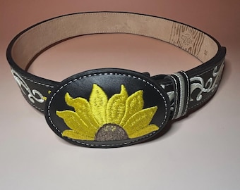 レディース サンフラワー刺繍 ウエスタン カウガール カウボーイ