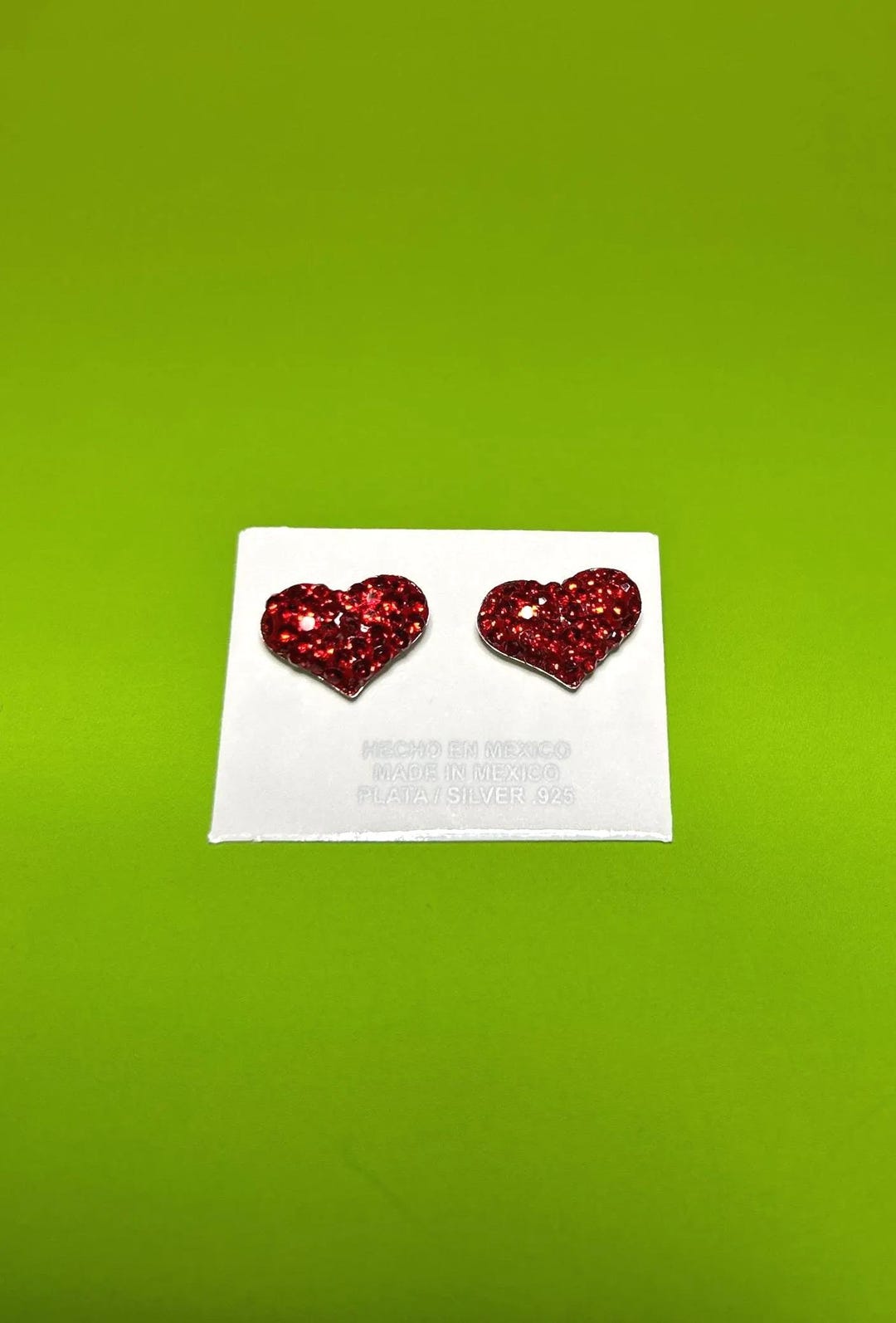 Sterling Silver Heart Stud Earrings: Handmade Zirconia Jewelry - Etsy