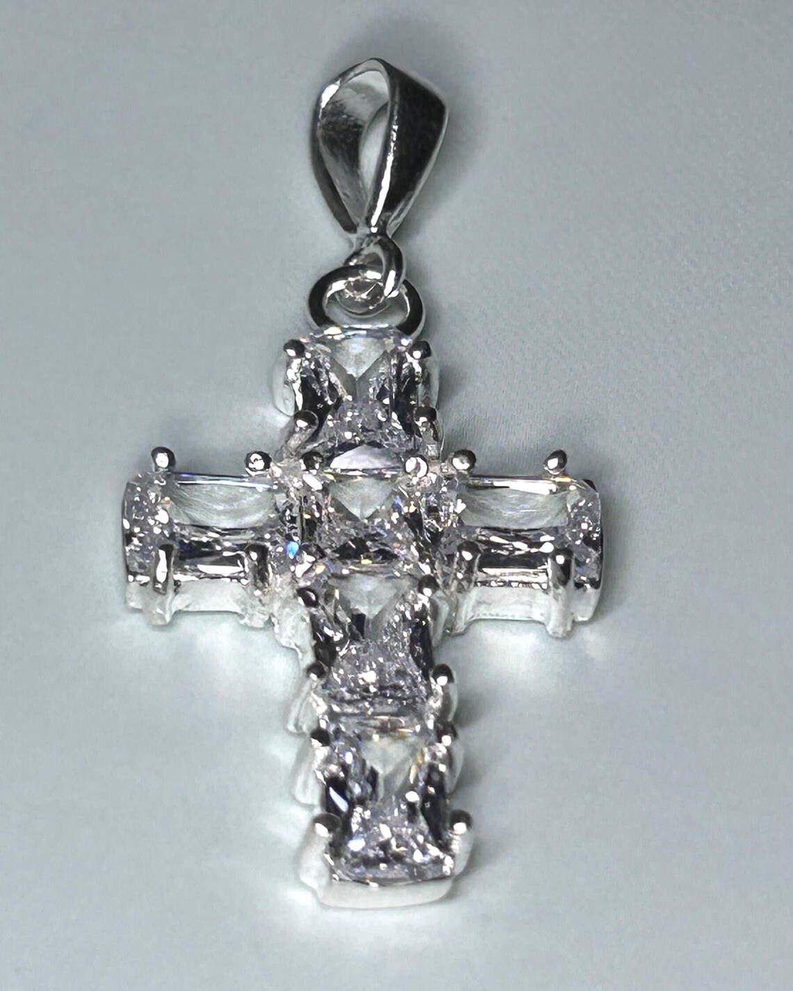 Handmade Sterling Silver Cross Pendant: Religious Protection Jewelry - Etsy