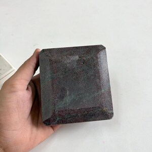 Natural Ruby Large Gemstone Faceted Cut Gemstone For Home Décor Gift Decorative Stone