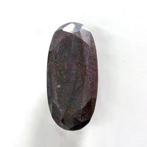 Natural Elongated Large Gemstone, Oval Faceted Ruby Stone, Oversized Collector Gem, Lapidary Gemstone