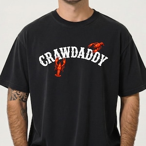 Comfort Colors® Crawdaddy-tröja, kräftpappa-tröja, rolig pappa-tröja, kräftkok-tröja, strandpappa-tröja, fars dag-present-tröja