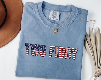 Two Fiddy Shirt, 4th of July Shirt, 250 Years Anniversary Tee, Funny Patriotic Shirt, Independence Day Gift, American Humor Comfort Colors