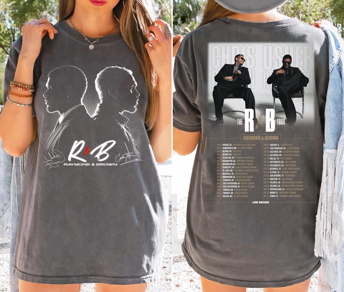 Discover Chris Brown and Usher Tour Shirts, Concerts Shirts