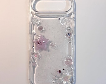 Wink ocean handmade glitter phone case