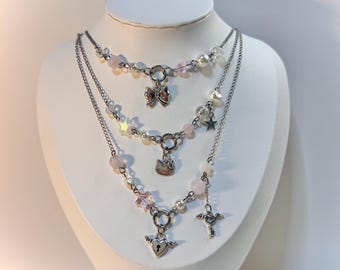 Handmade minimal beaded necklace