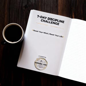7-Day Discipline Challenge for Men | Stoic Habit Tracker PDF Workbook