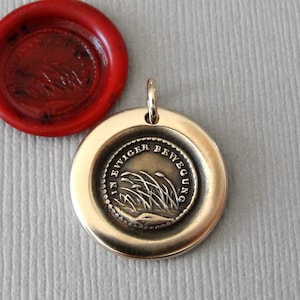 In Perpetual Motion -  Wax Seal Charm - Destiny Motto Antique Wax Seal Jewelry Pendant