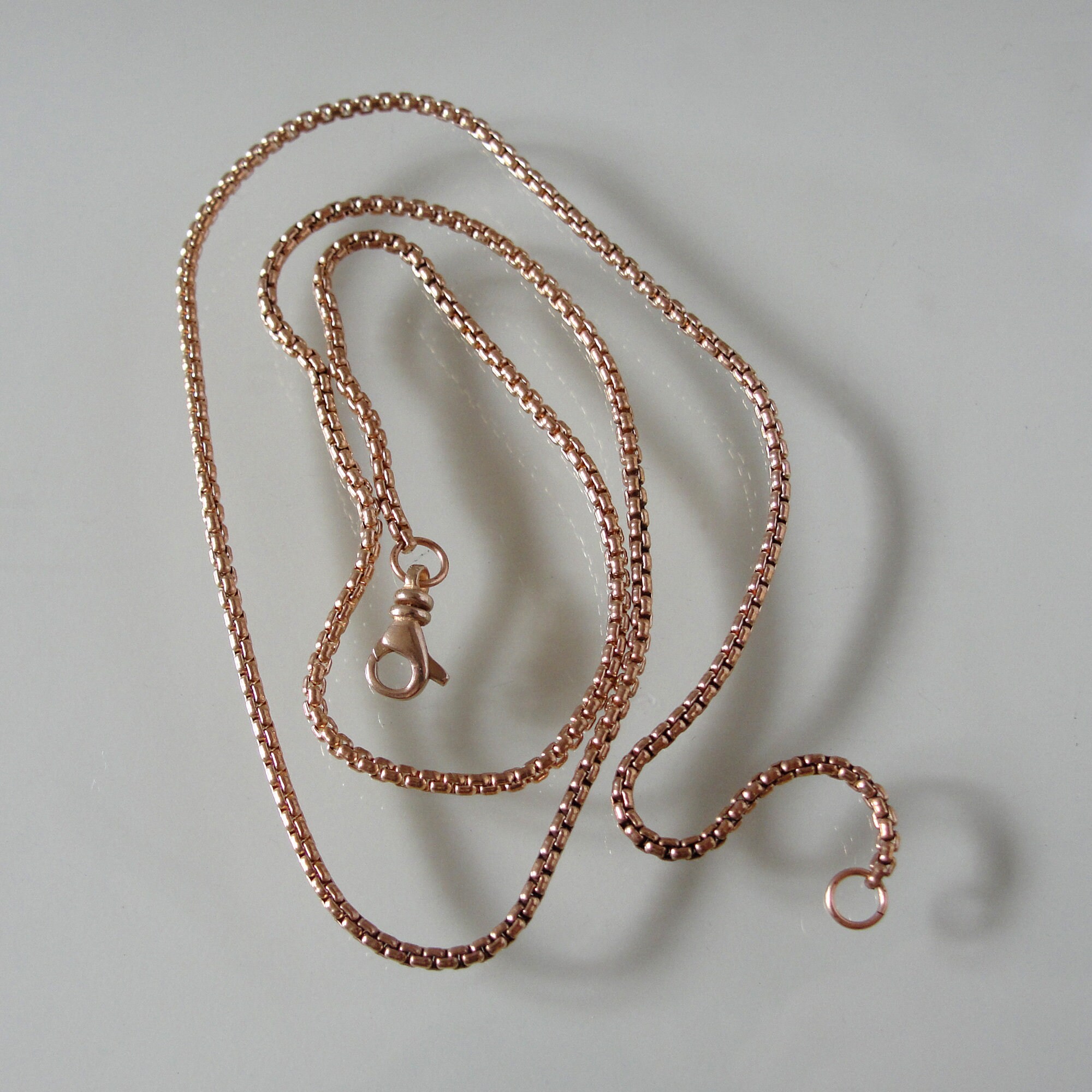 Shiny Bronze Box Chain 18 Inch Necklace (1.7mm) for RQP