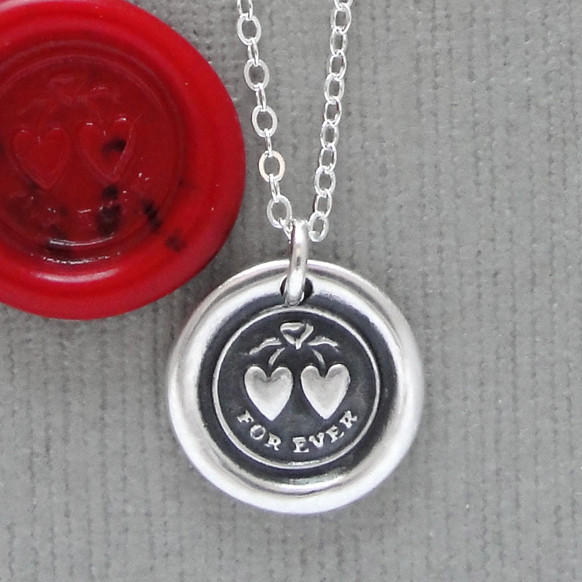 Love & Fear Coin Necklace  HART Custom Charm Jewelry