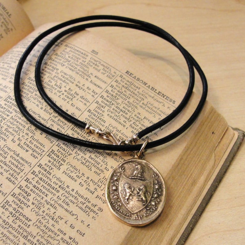 Black 2mm Leather Necklace Cord With Bronze Clasp Etsy