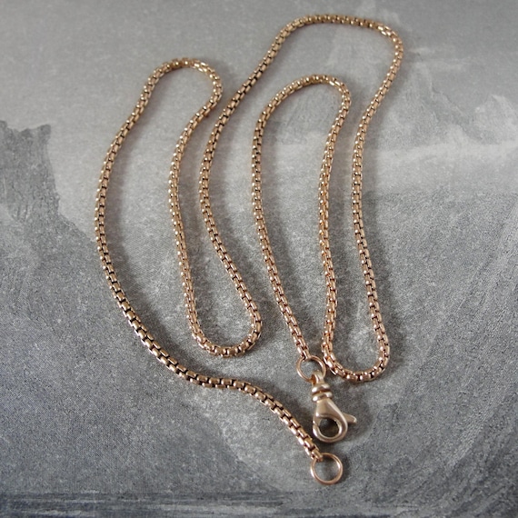 Shiny Bronze Box Chain 18 Inch Necklace 1.7mm for RQP Studio Wax Seal  Jewelry - Etsy