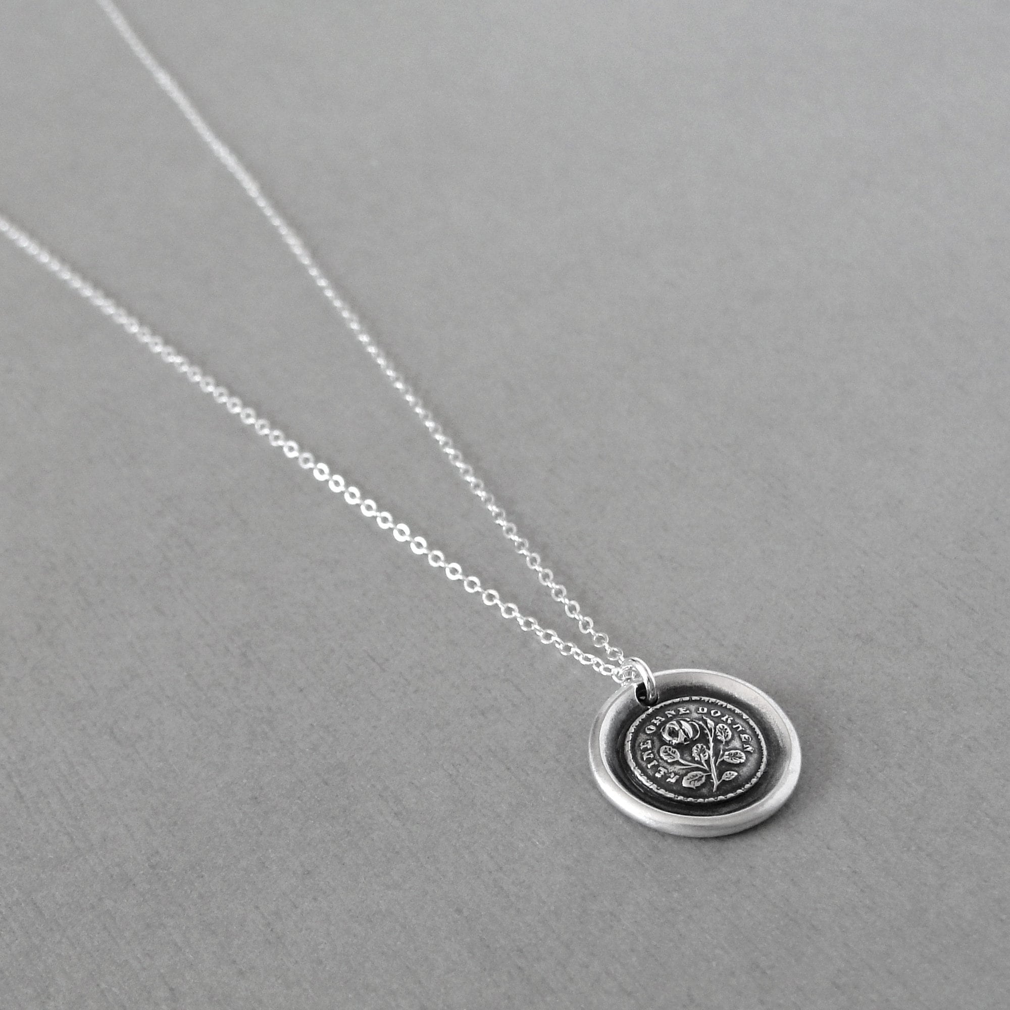 Wax Seal Necklace Not Without Thorns Antique Wax Seal