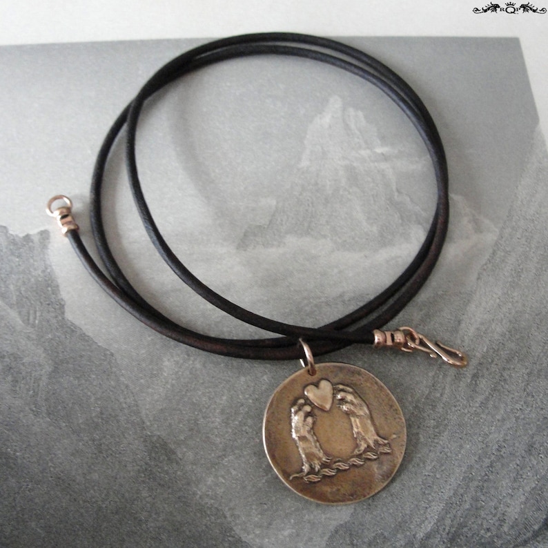 Antique Dark Brown 2mm Leather Necklace Cord With Bronze Clasp Etsy