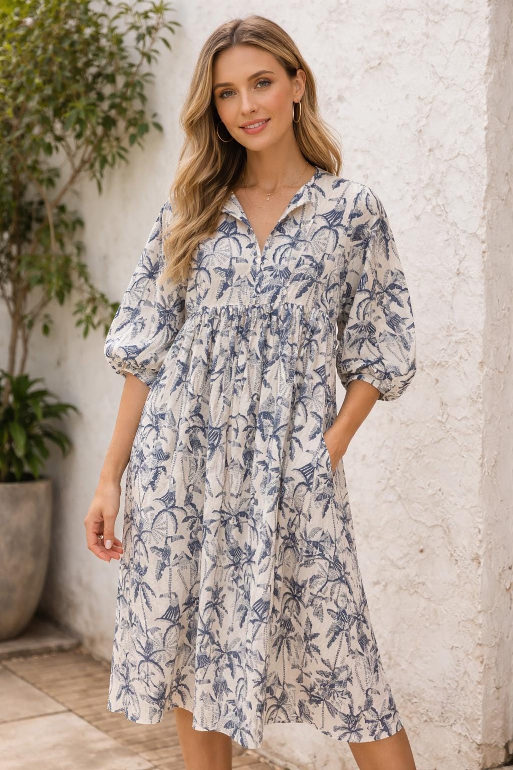 White Dress With Birds - Etsy Canada