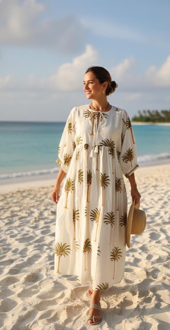 beach gauze maxi dress Gauze Maxi Dress