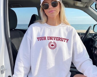 Sudadera universitaria personalizada, sudadera con capucha universitaria personalizada, sudadera escolar personalizada, sudadera universitaria de diseño personalizado