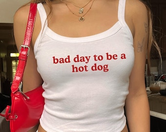 It's A Bad Day To Be A Hot Dog Fourth of July Tank Top, America 20 Years Bella Canvas Spaghetti Strap Tank 250th Anniversary Patriotic Women