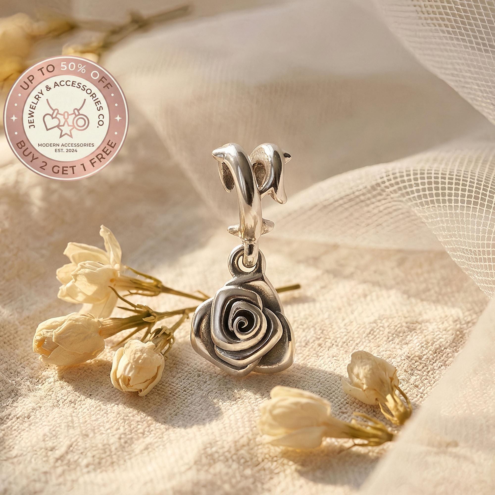 Pandora flower bouquet charm - Etsy 日本