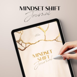 Mindset Shift Journal | Interactive PDF for Journaling + Guided Audio Mediations (Digital Download)