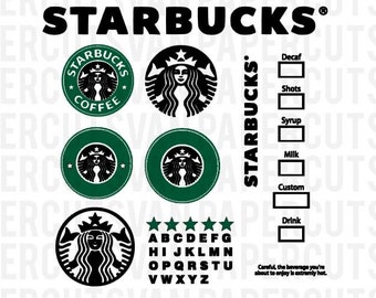 Starbucks SVG STARBUCKS Logo Silhouette Starbucks SVG STARBUCKS Logo Silhouette