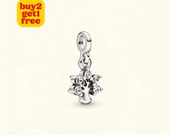 Mini charm pendentif naturel ME pour bracelet ou collier en argent, pendentif de collier, Noël fait main, cadeau pour elle, breloque Pandora