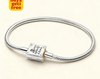 Bracelet chaîne serpent diamants Princess Storybook cultivés en laboratoire, argent sterling 925