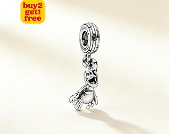 Charm pendentif La petite sirène Sebastian pour bracelet ou collier en argent, pendentif de collier, Noël fait main, cadeau pour elle, breloque Pandora