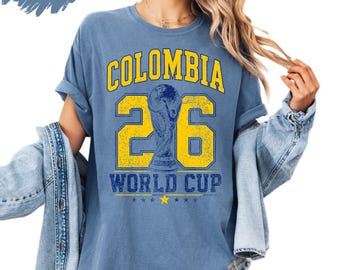 Colombia Soccer Shirt 2026 Colombia Football Fan Shirt Vintage Colombia Sports Tee Retro Colombian Fan Gift Game Day Shirt