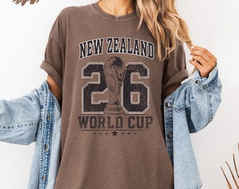New Zealand Shirt Kiwi Pride Tee New Zealand Football Fan Shirt Vintage NZ Shirt World Cup 2026 Soccer Fan Outfit