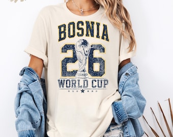 Bosnia Soccer Shirt Bosnia Football Fan Tee Vintage Bosnia Sports Shirt World Cup Fan Gift Retro Game Day Outfit