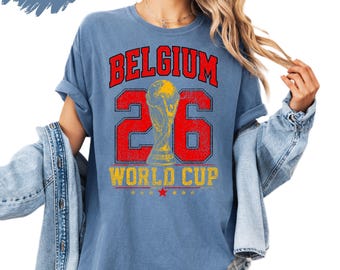 Belgium Soccer Shirt 2026 Belgium Football Fan Shirt Vintage Belgium Sports Tee Retro Belgian Pride Shirt Game Day Outfit