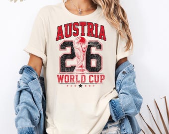 Austria Soccer Shirt 2026 Austria Football Fan Shirt Vintage Austria Sports Tee Retro Austrian Pride Shirt Game Day Outfit