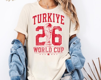 Turkish Soccer Shirt Turkey Football Fan Tee Vintage Turkish Pride Shirt World Cup Fan Game Day Outfit
