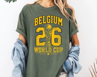 Belgium Soccer Shirt 2026 Belgium Football Fan Shirt Vintage Belgium Sports Tee Retro Belgian Pride Shirt Game Day Outfit