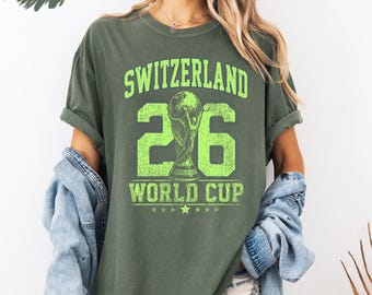 Switzerland Soccer Shirt 2026 Swiss Football Fan Tee Vintage Switzerland Sports Shirt Retro Swiss Pride Game Day Outfit
