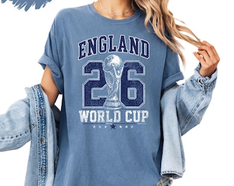 England Soccer Shirt 2026 England Football Fan Shirt Vintage England Sports Tee UK Soccer Fan Gift Retro Game Day Shirt